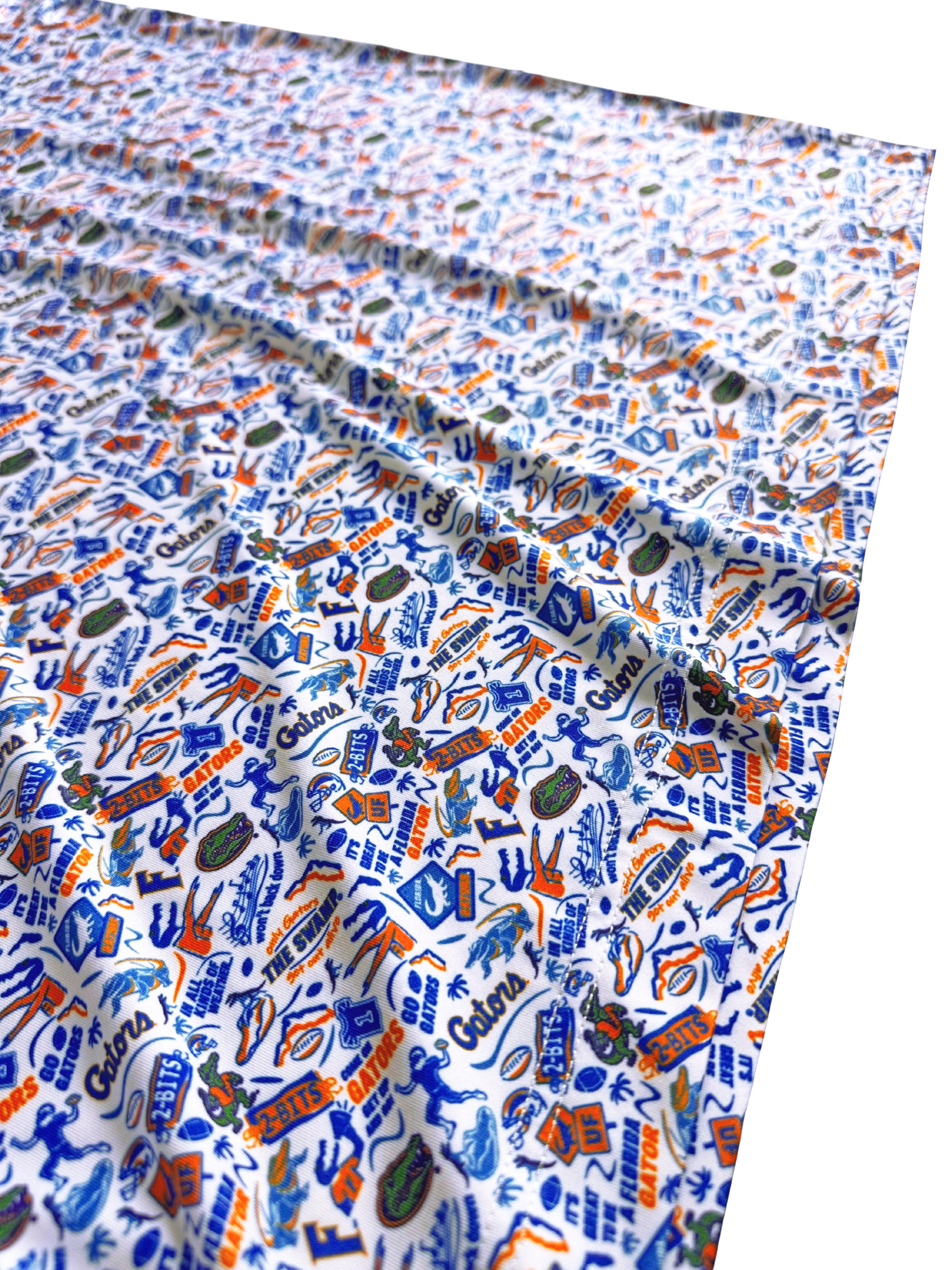 The UF Gator Gameday Print Polo - White